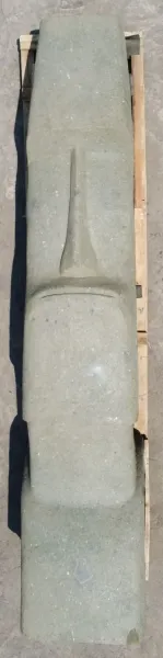 Moai-Kopf, 400 cm Höhe, Naturstein (Basanit), Steinmetzarbeit 